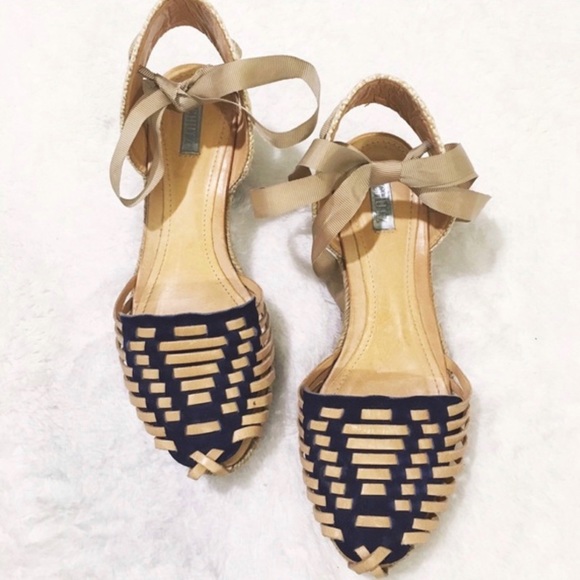 ⭐️HOST PICK⭐️SCHUTZ Isadora Ankle Wrap Espadrille Wedges - NEW - Size 8 - Picture 2 of 8